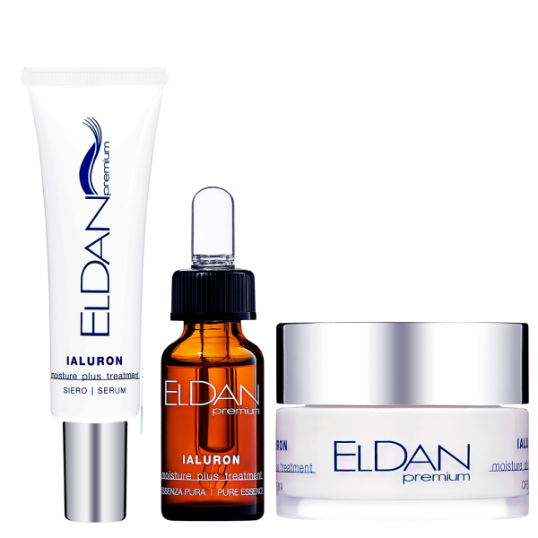 Набор Гиалуроновый ( крем + сыворотка + эссенция) ELDAN Cosmetics 50 / 30 / 10 мл