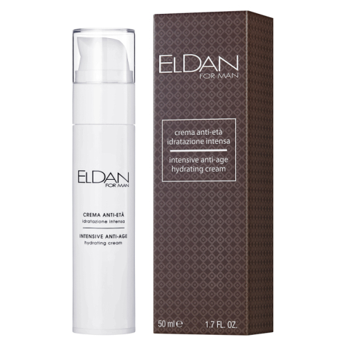 Антивозрастной крем для лица 24 часа для мужчин Anti age hydrating cream ELDAN Cosmetics 50 мл