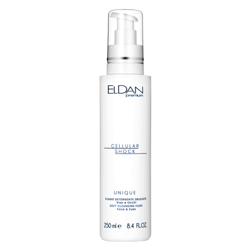 Универсальная очищающая жидкость для лица (жидкий гель) Soft Cleansing Fluid Premium cellular shock ELDAN Cosmetics 250 мл