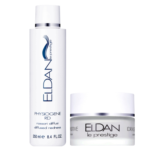 Набор Крем для чувствительной кожи + Антикуперозный тоник-лосьон ELDAN Cosmetics 50 / 250 мл